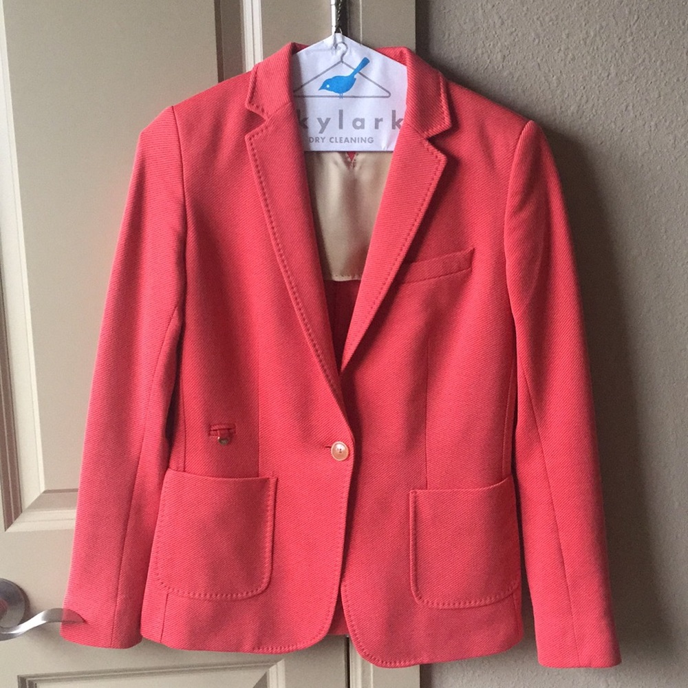 Massimo Dutti jacket. Coral color.